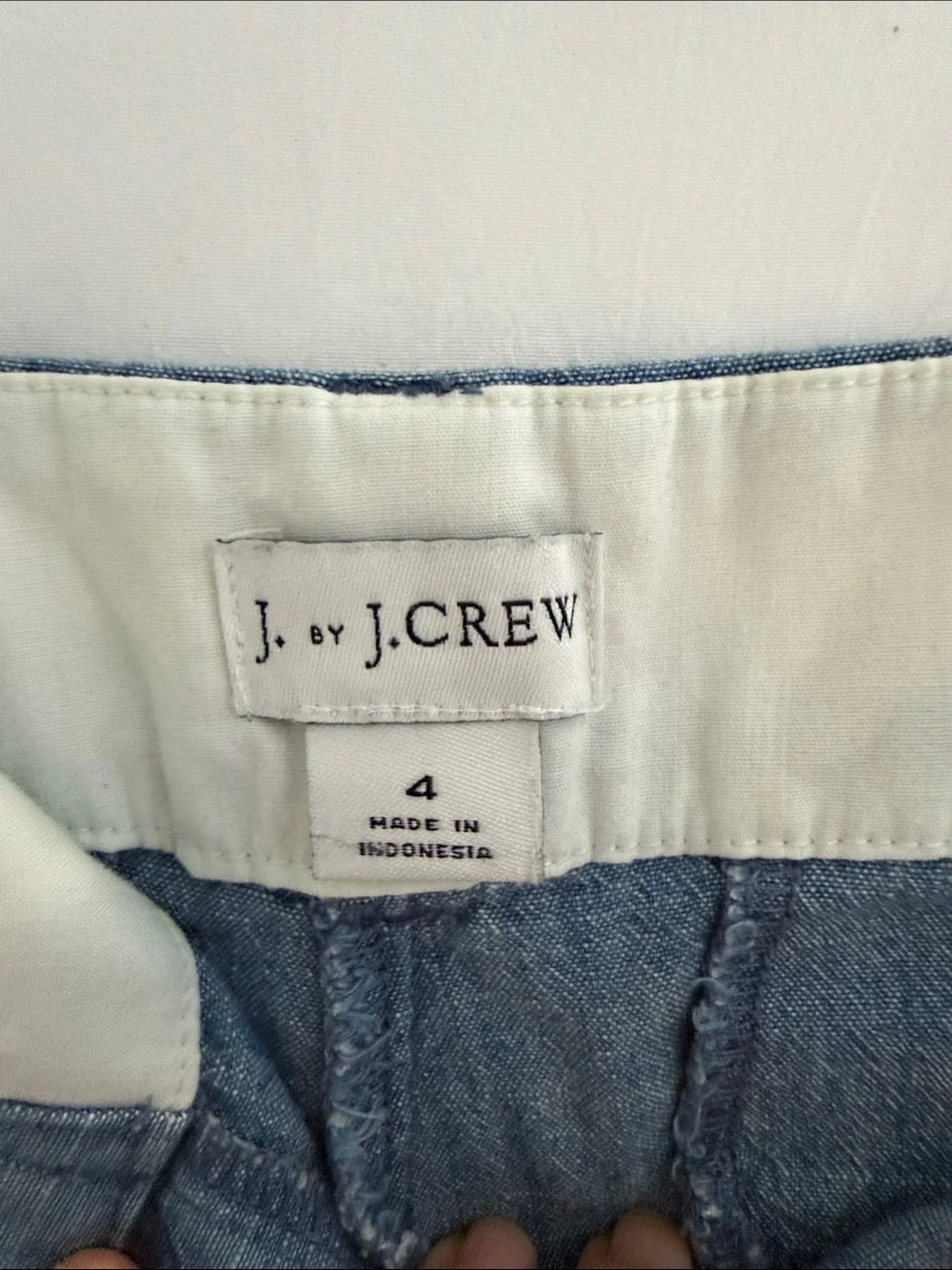 Casual Women’s Blue Chambray Shorts